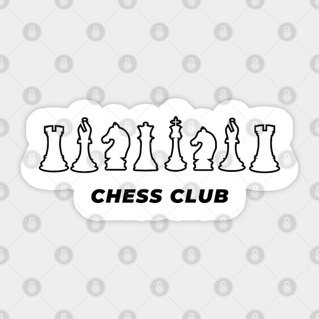 Chess club Sticker by PARABDI